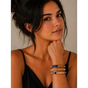 Plunder Multicolor Beaded Bracelet Set of 3 - NIP
